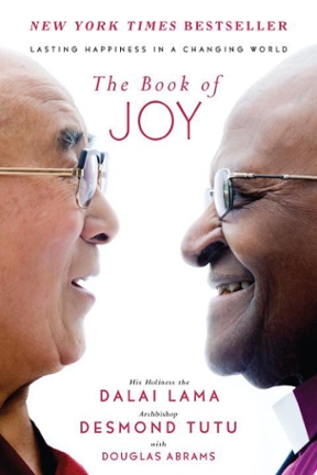 cover of Book of Joy showing the Dalai Lama and Archbishop Tutu