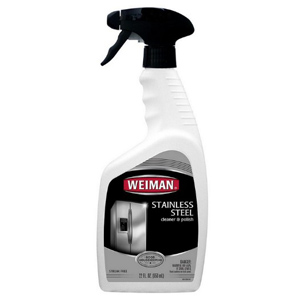 bottle of Weiman cleaner and polish